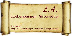 Liebenberger Antonella névjegykártya